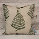 Hand printed Fern cushion