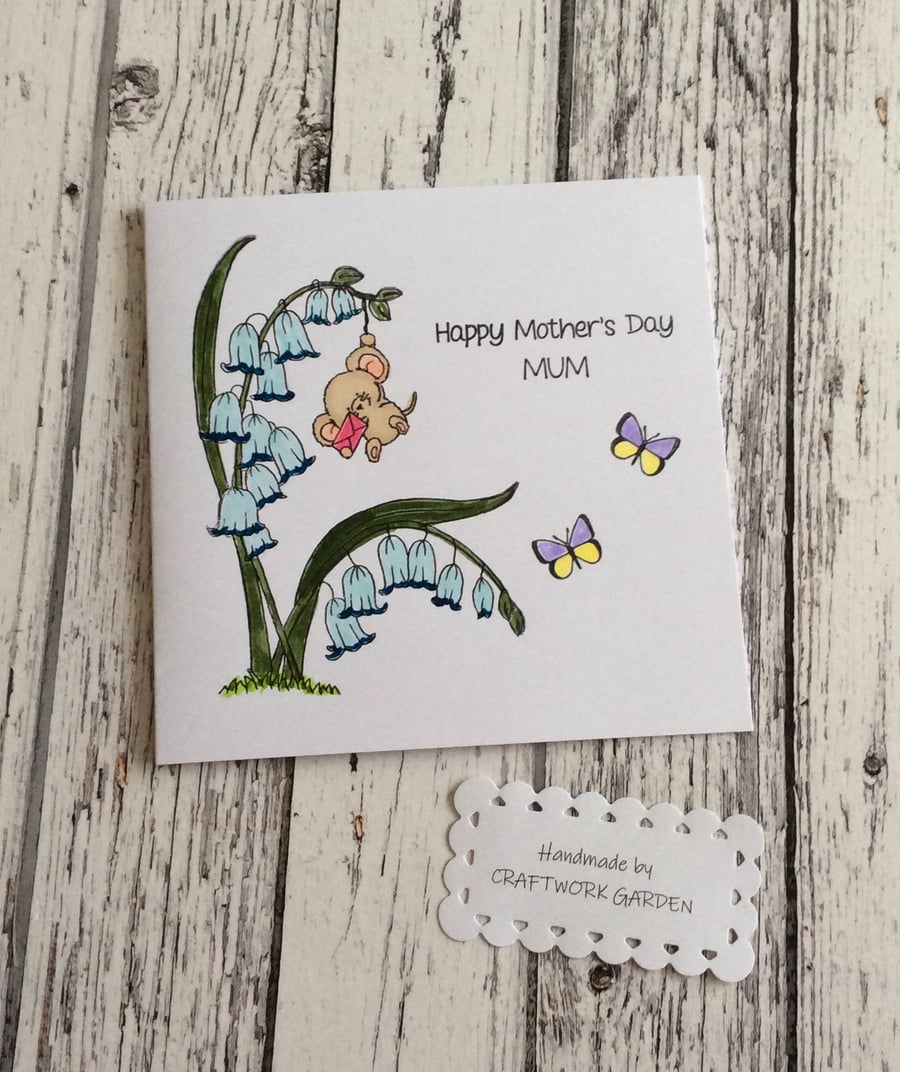 Happy Mothers Day Mum Card - Little Mouse