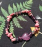 Gemstone bracelet - Rhodonite crystal - Image 1