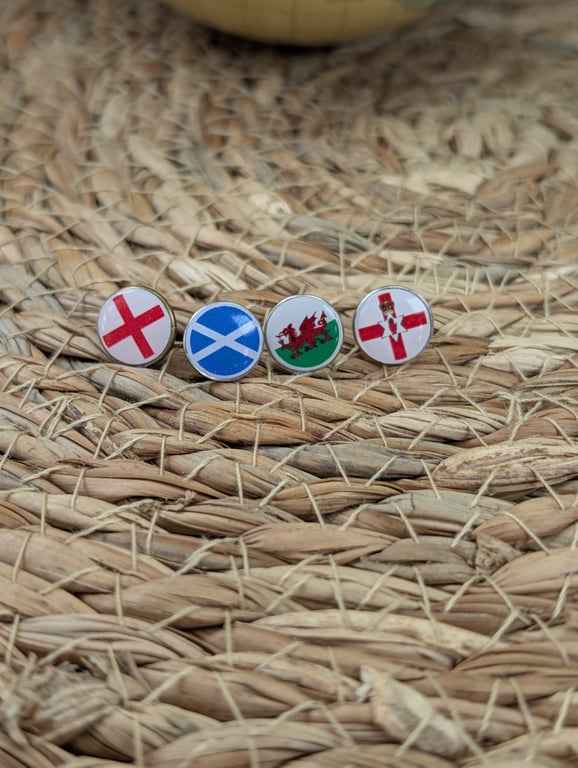 UK Flag Map Pins Set – England Scotland Wales Northern Ireland for Wood maps