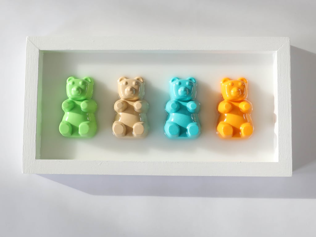 Introducing our Framed Gummy Bear Art, a delightful blend of colour