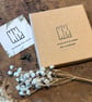 Handmade Ceramic Earrings: Blue Glazed Clay Dangle, Hypoallergenic Hooks, Swirly - Image 9