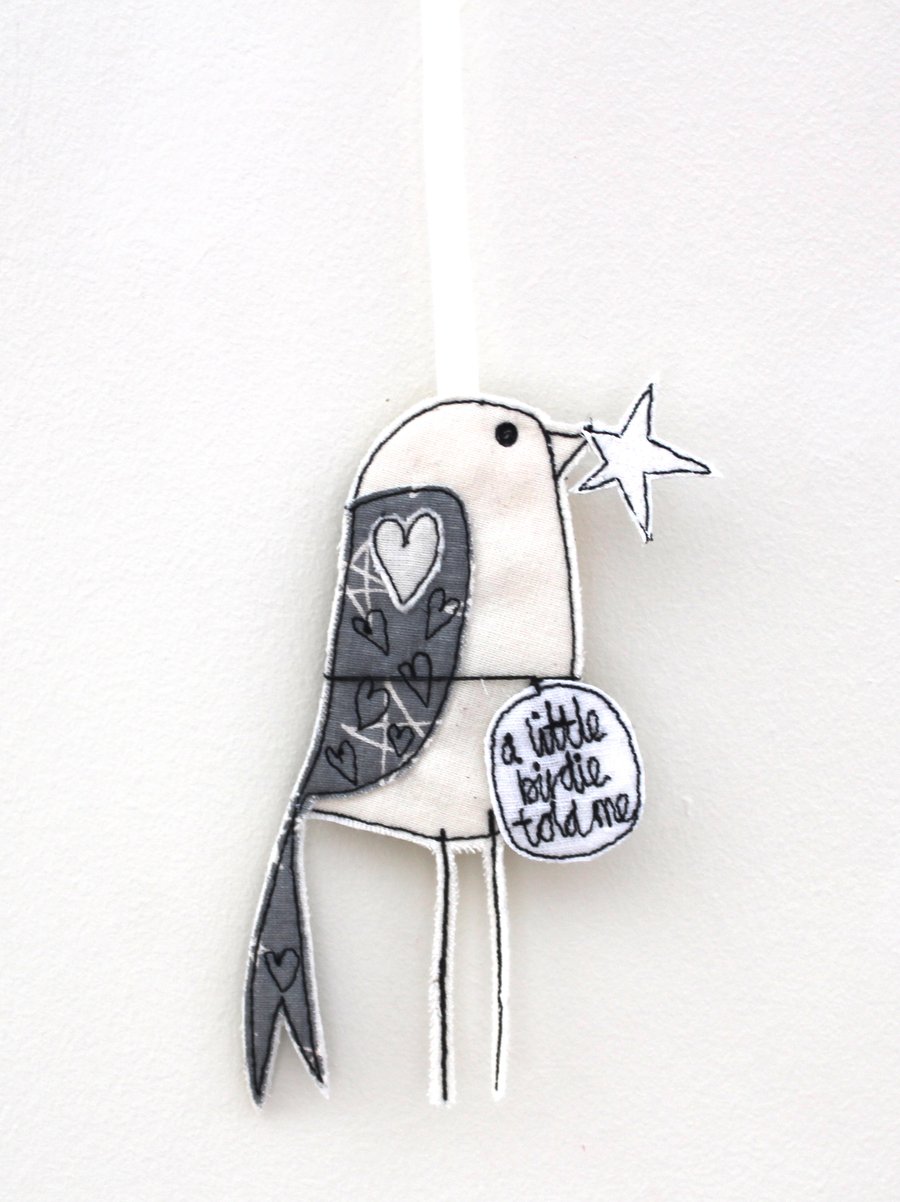 'A Little Birdie Told Me' - Hanging Decoration