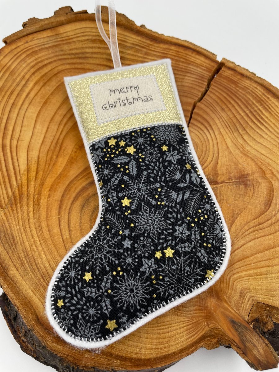 Merry Christmas hanging stocking decoration 