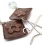 Copper Daisy dangle earrings - Image 5