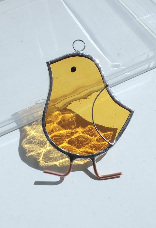 Stained Glass Easter Decoration - Charlie Chick