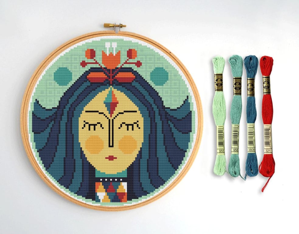 010I - Virgo - Horoscope - Zodiac Series - Cross Stitch Pattern