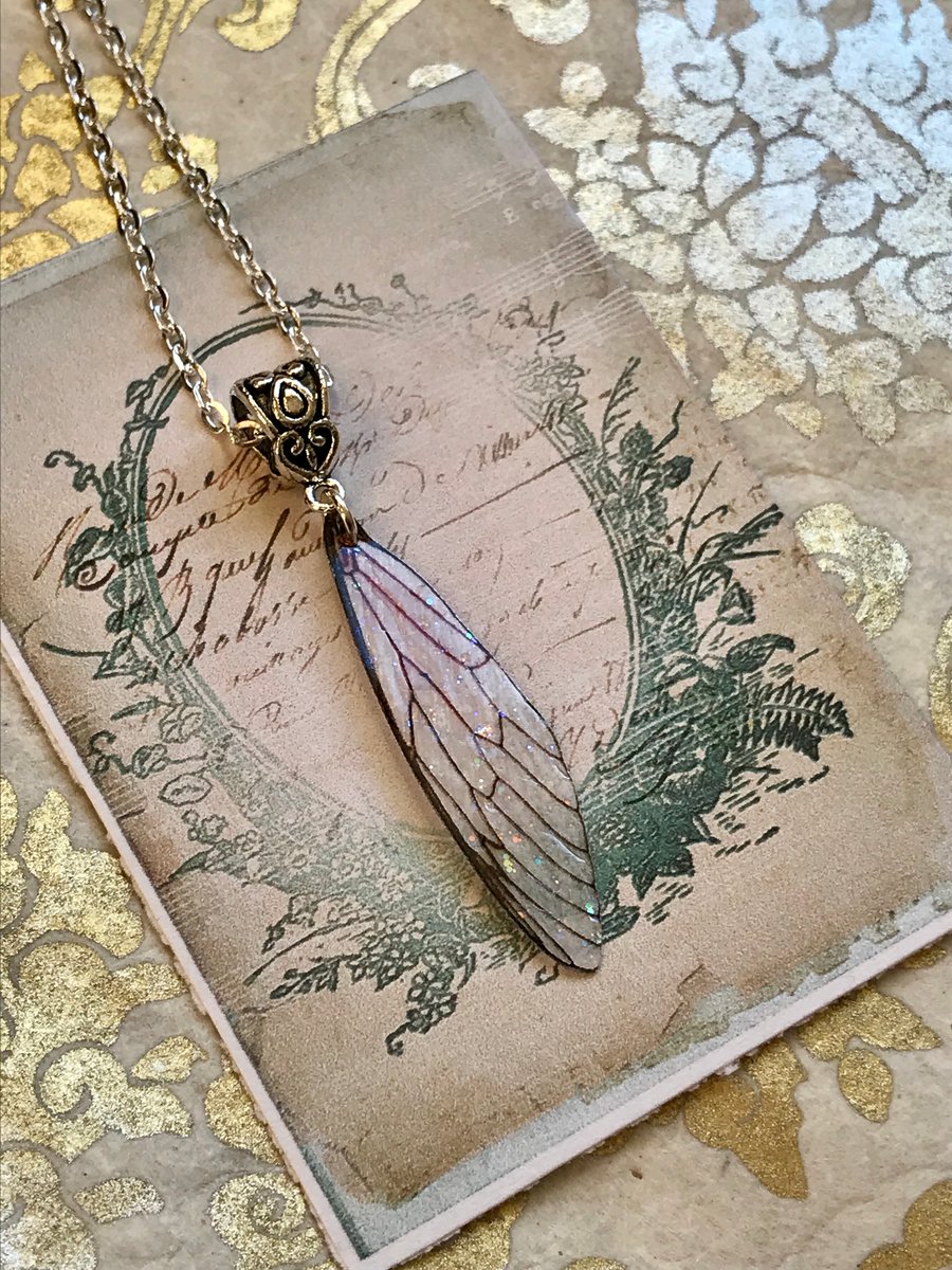 Pretty Cicada Style Fairy Wing Necklace