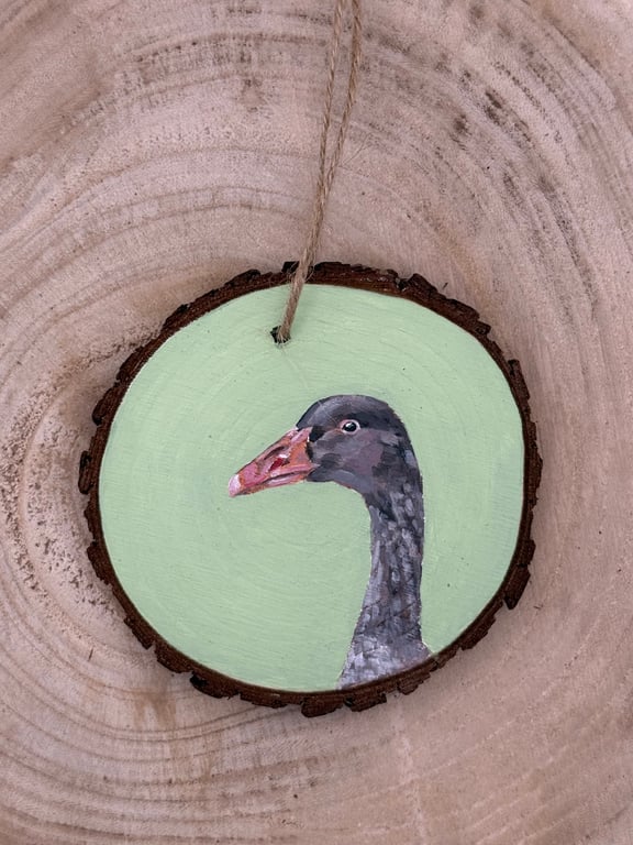 Greylag Goose Bird Portrait Decoration 