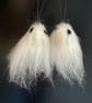 Spooky Felted Ghost Earrings  - Image 3