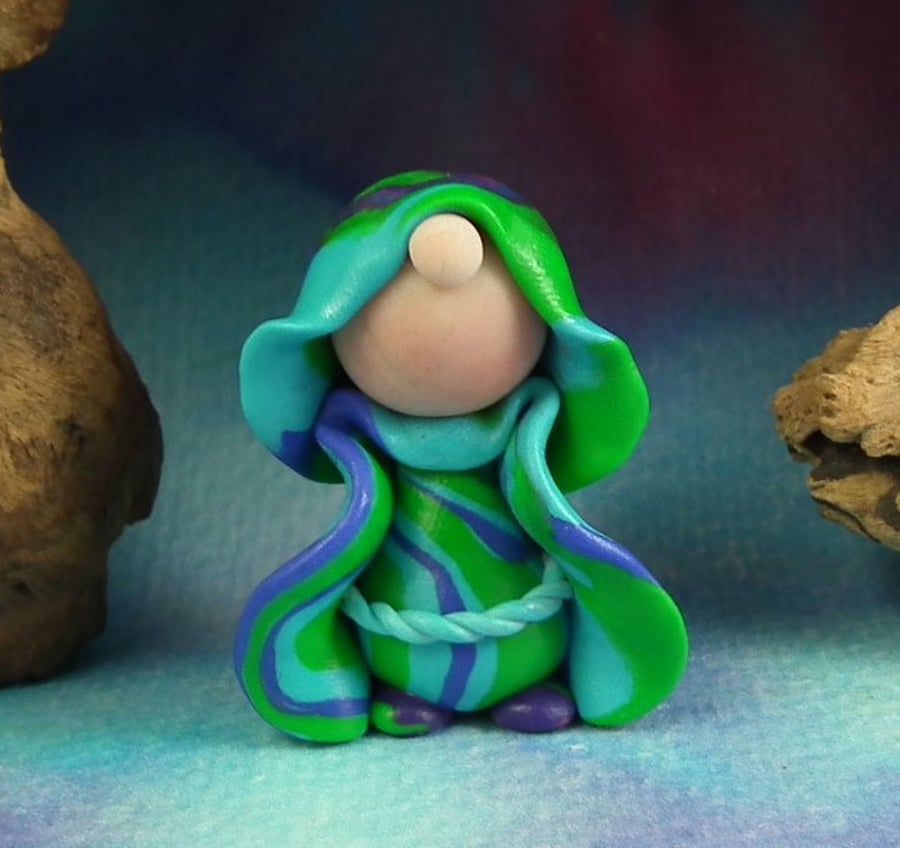 Spring Sale ... Little-Known-Gnome Master of Stealth OOAK Sculpt by Ann Galvin