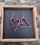 Copper Heart Dangle Earrings  - Image 5