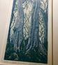 'Yeld Beeches, secrets' Linocut Print
