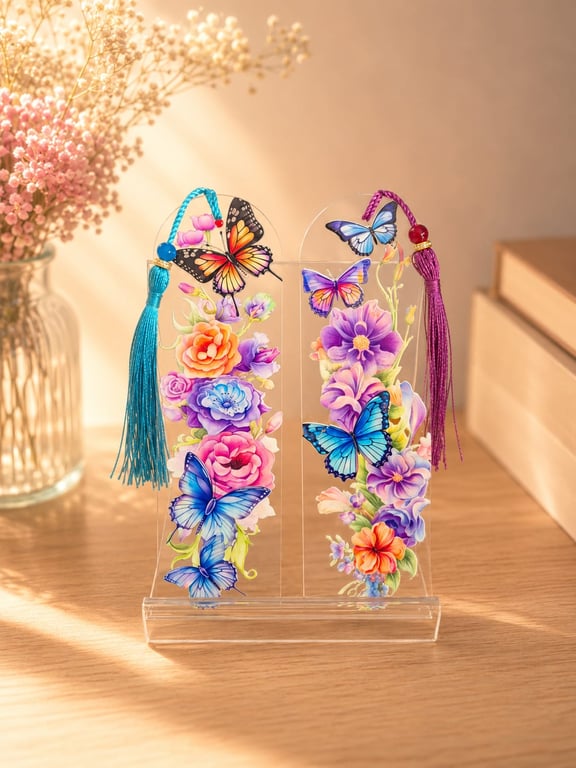 Butterfly Floral Bookmark