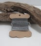 Small Slate Blue Grey Natural Dye Textured Thread Pack - Image 2