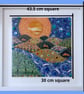 Handmade Fused Glass 'Three Hares' Picture. - Image 2