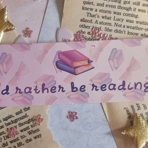 Rather Be Reading Bookmark - Kawaii Bookmarks - Cute Bookish Gifts