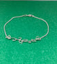 Sterling Silver leaf connector bracelet - Image 4