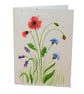 Wildflowers - poppies, cornflower, lavender. Watercolour greeting card - Image 3