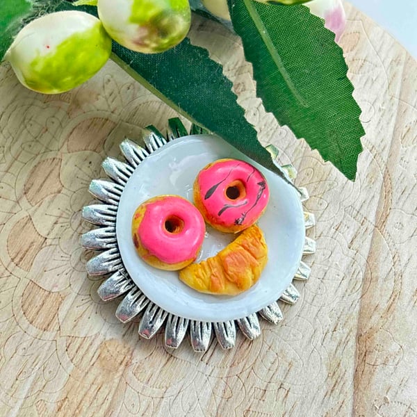 Ring:  Donut Pink Ring on plate