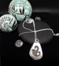Sterling Silver 925 White Seaham Seaglass Pendant Full Hallmark - Image 2