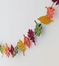 Felt Autumn Leaves Garland - Woodland Leaf Bunting in Autumn Colours