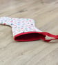 Hanging Christmas Stocking with scattered Christmas motifs. - Image 5