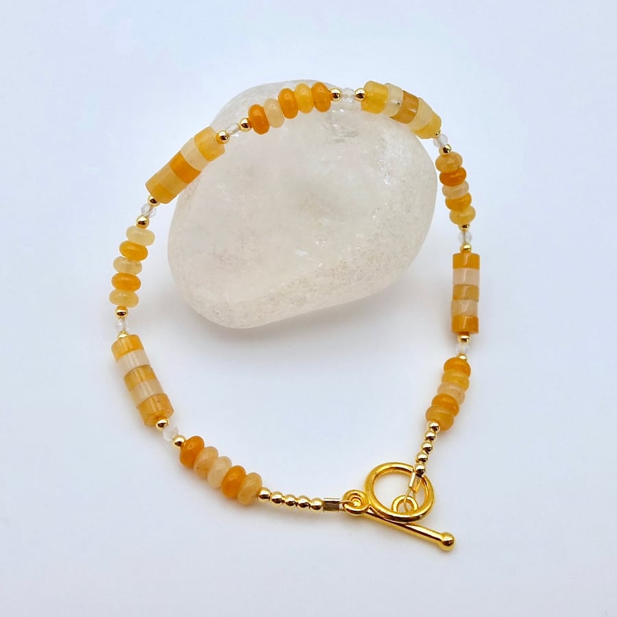 Topaz Bracelet, November Birthstone, Gemstone Jewellery Birthday Gifts For Her