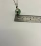 Sea marble spinning silver pendant necklace - Image 7