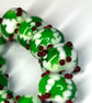 Handmade Christmas lamp work glass beads - Image 6