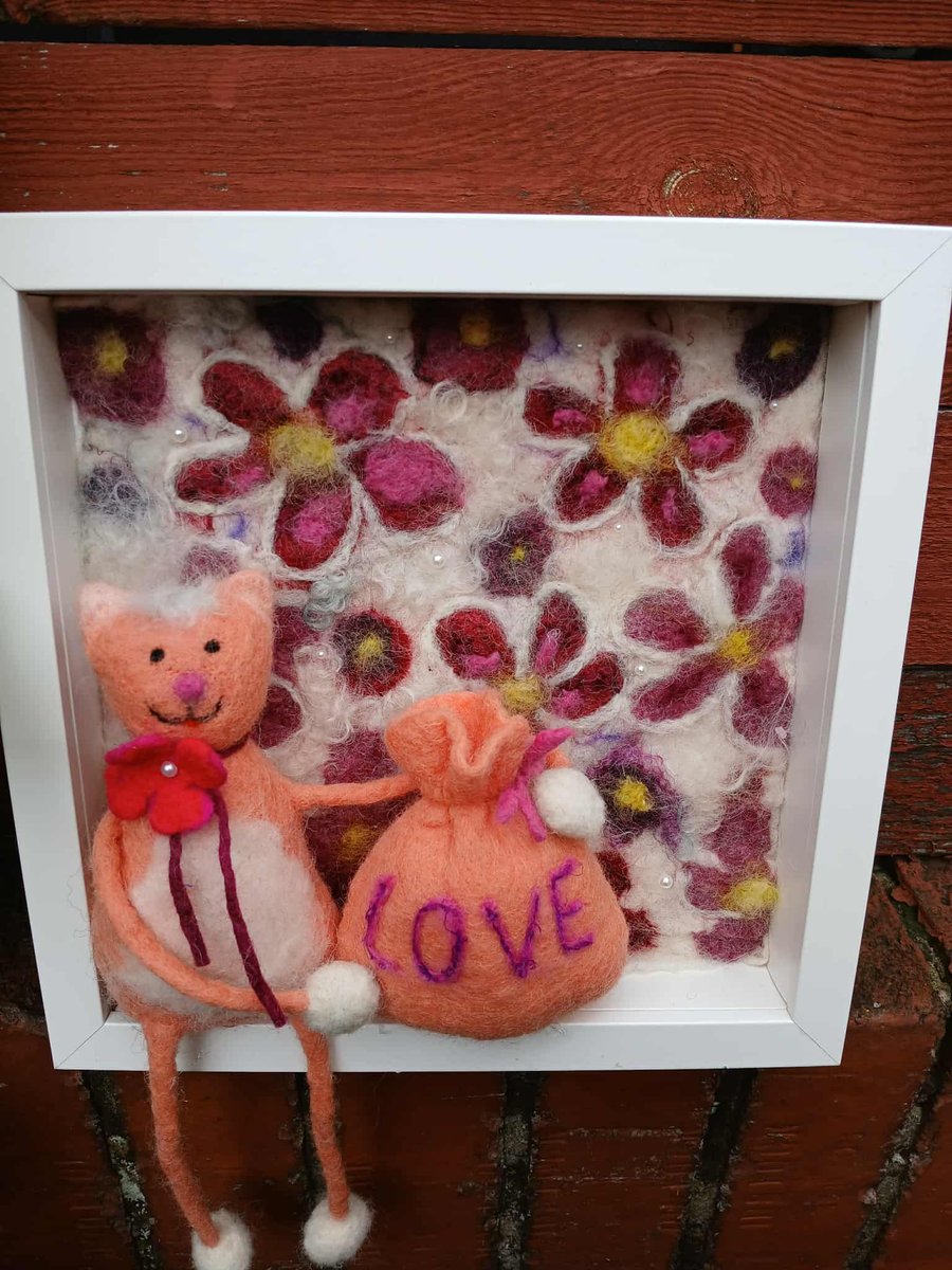 Handmade Felt Wool Decorative Wall Panel