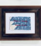 'Truth is beauty, beauty truth' Hand embroidered vintage quilt art