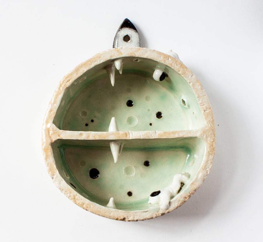 Ceramic Moon Curio Cabinet