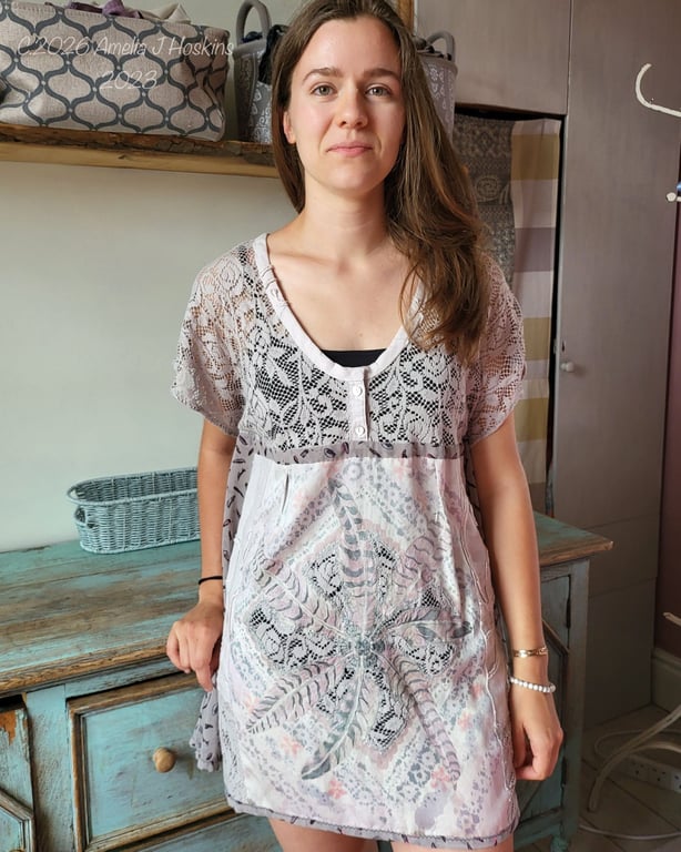 Lace and Feathers summer top