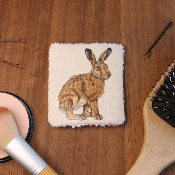 Hare Washable & Reusable Eco Fabric Animal Face Wipe Gift Set