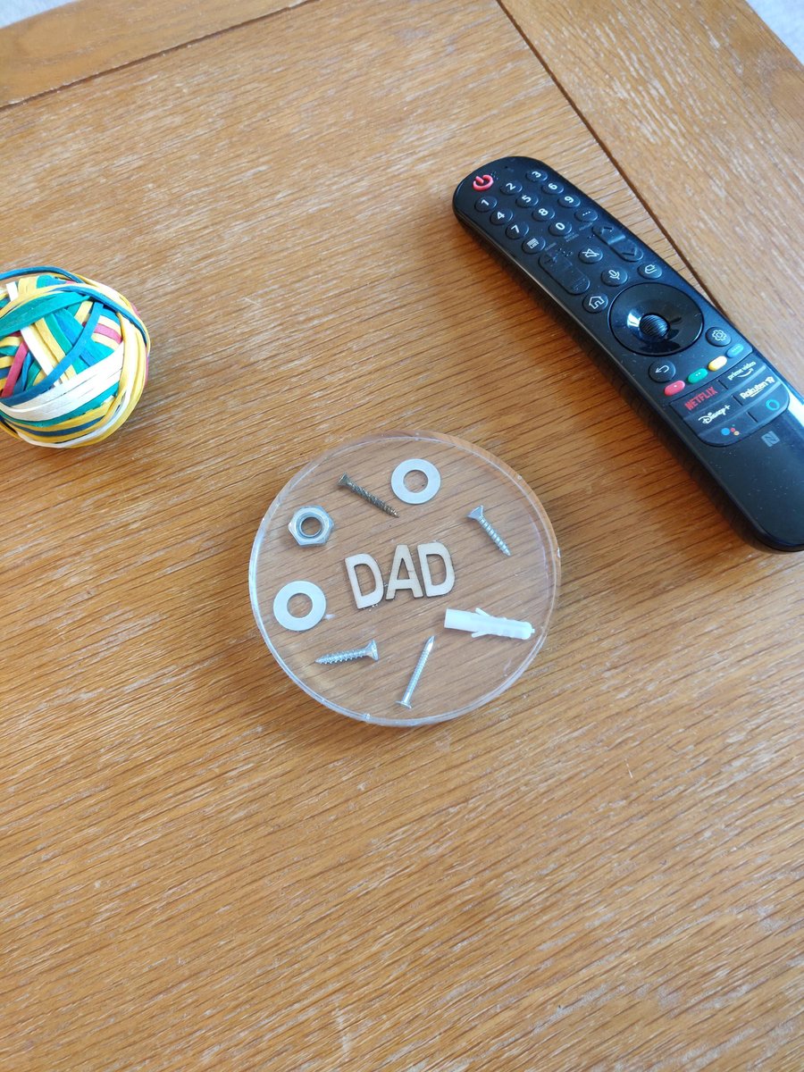 Dad Coaster, DIY Lover Coaster, Office, Custom Man Cave Decor, Resin Paperweight