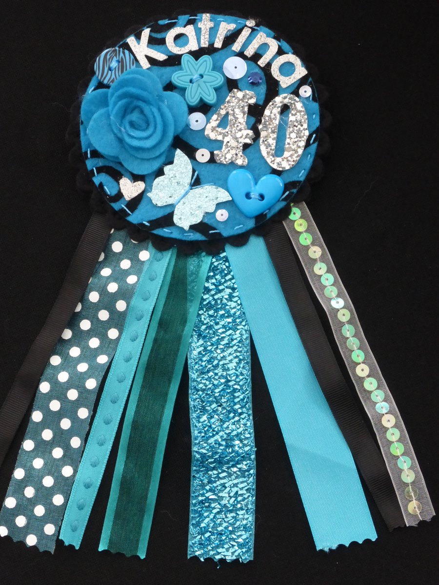 Birthday Age badge-Rosette Personalised