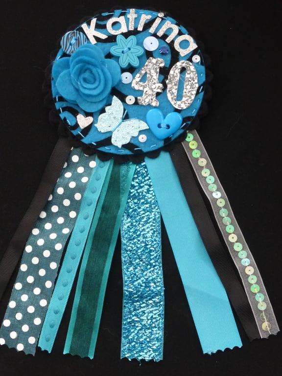 Birthday Age badge-Rosette Personalised