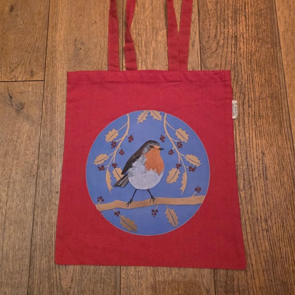Robin Recycled Cotton Tote Bag 