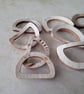 30mm Real Coconut D. Rings LAST 4 x 30mm Natural - Image 6