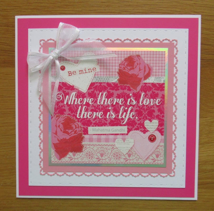 Where There Is Love - Large Card (19x19cm)