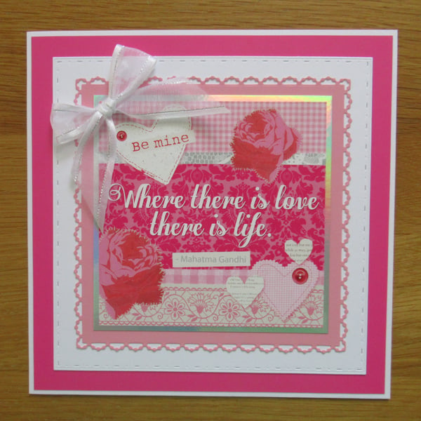 Where There Is Love - Large Card (19x19cm)