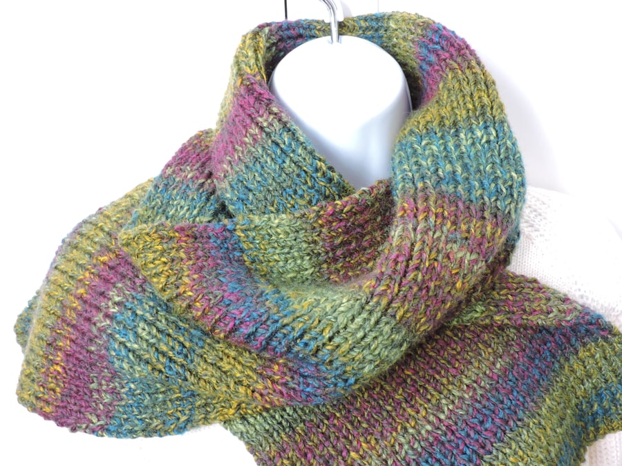 Scarf Wide Chunky Knit 