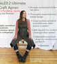 Utimate Makers Apron for Artists, Potters and Craftspeople with Split Leg - Image 3