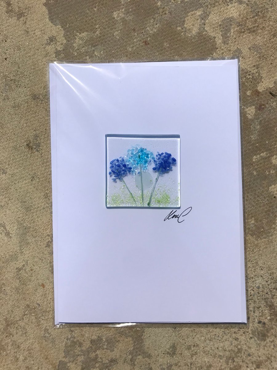 Fused glass keepsake cards