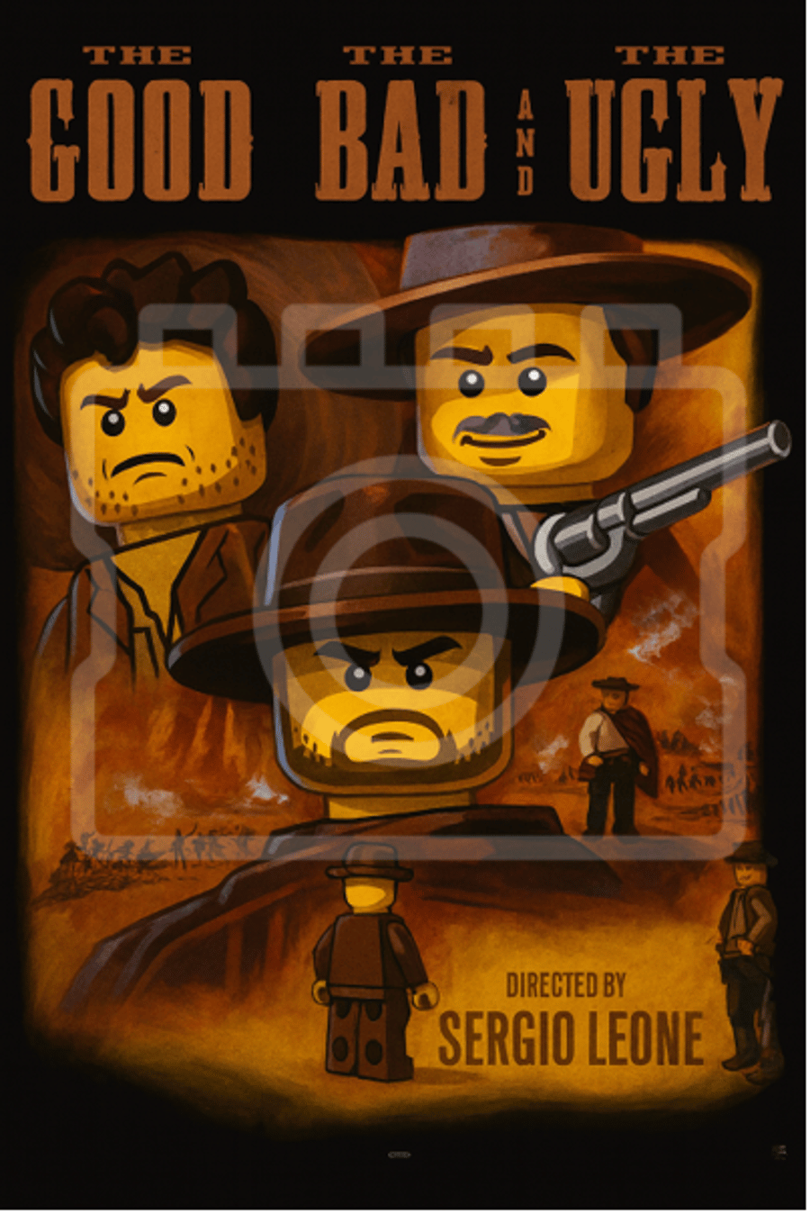 THE GOOD, THE BAD AND THE UGLY - LEGO-Inspired A4 Print - Ready to Frame