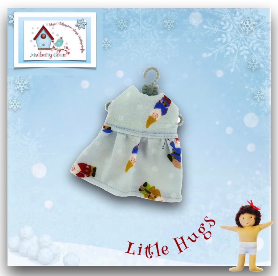 Little Gnomes Dress to fit the Little Hugs dolls and Baby Daisy