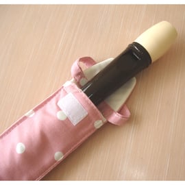 Treble Recorder Case Pink and White Polka Dots