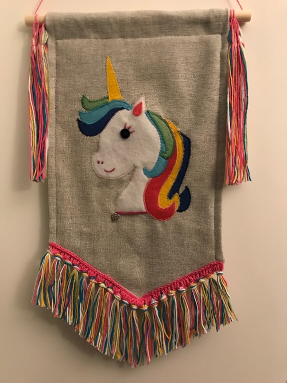 Unicorn Wall Hanging Sewing Kit