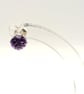 African Amethyst Sterling Silver 5mm Stud Earrings - Image 4